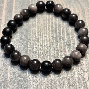 3/$15 Hand Crafted Black and Gray Beaded Bracelet